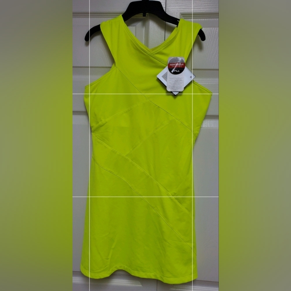 Fila Platinum Crisscross Dress/Neon Green